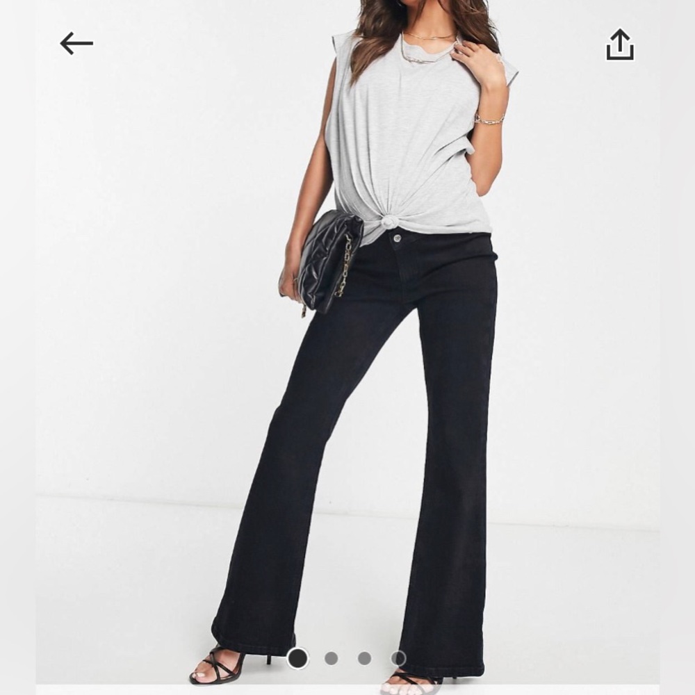 ASOS maternity black flared jeans